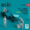 RESKIT RSF48-0033 MJ-1 Jammer Driver airmens (Vietnam) (MJ-1A,MJ-1B) (scene 2) (3 pcs) (3D Printed) 1/48